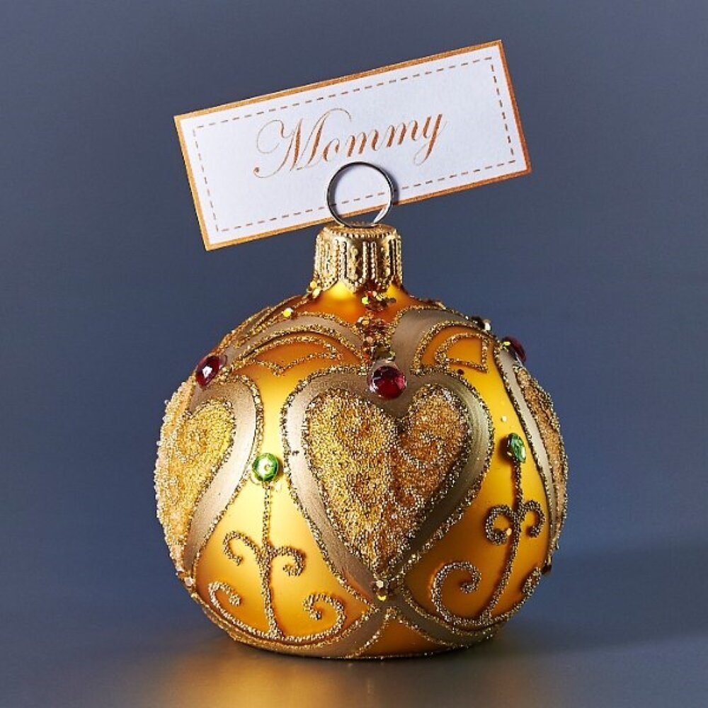 Jeweled Golden Cardholder