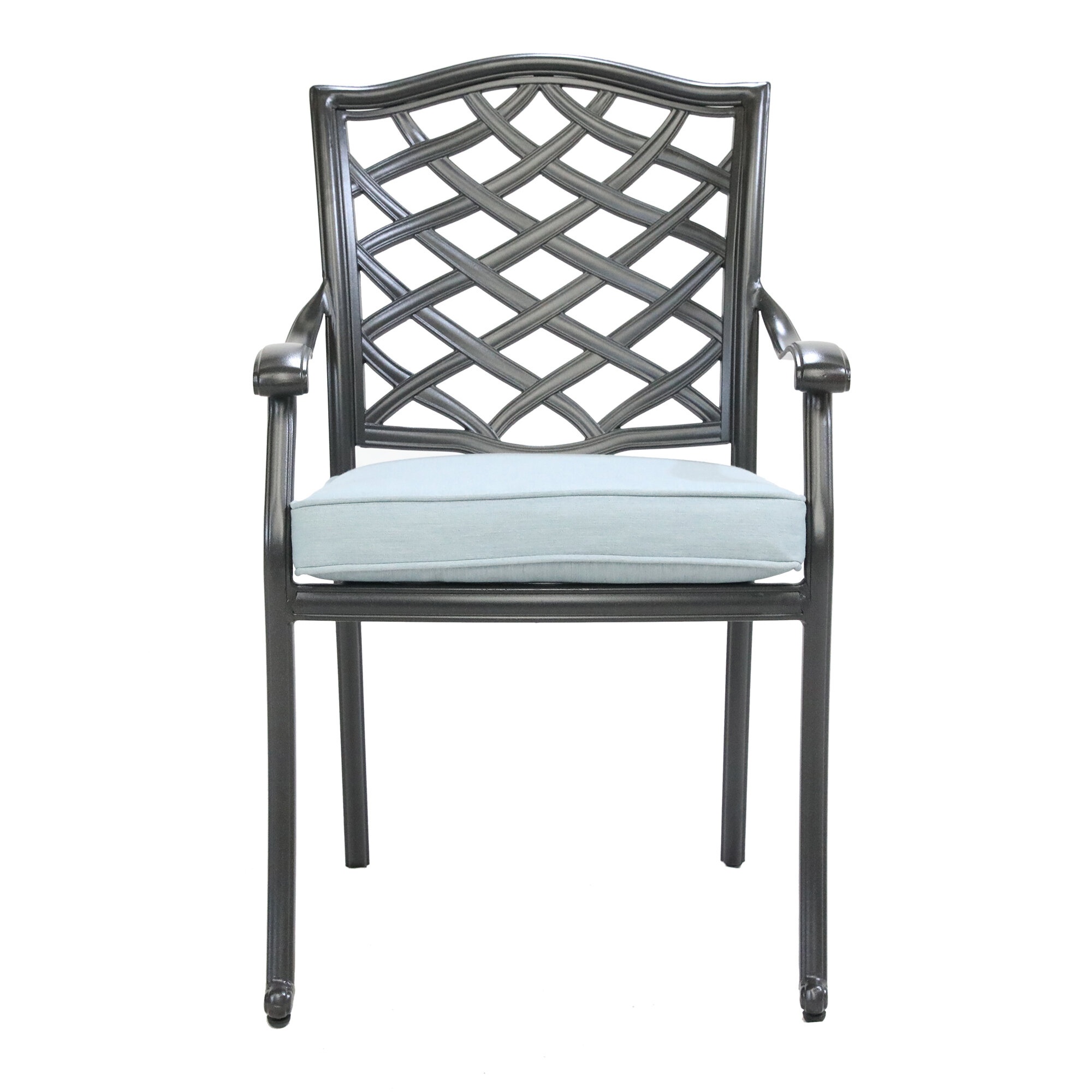 Jimenes Patio Dining Arm Chair with Cushion