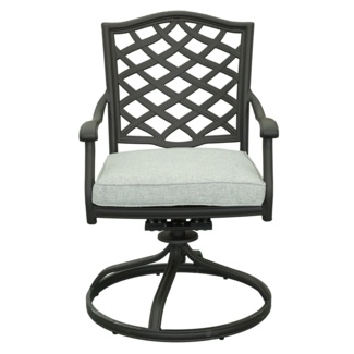 Jimenes Swivel Patio Dining Chair with Cushion
