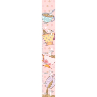 Johnie Time for Tea! Teacups Personalized Growth Chart