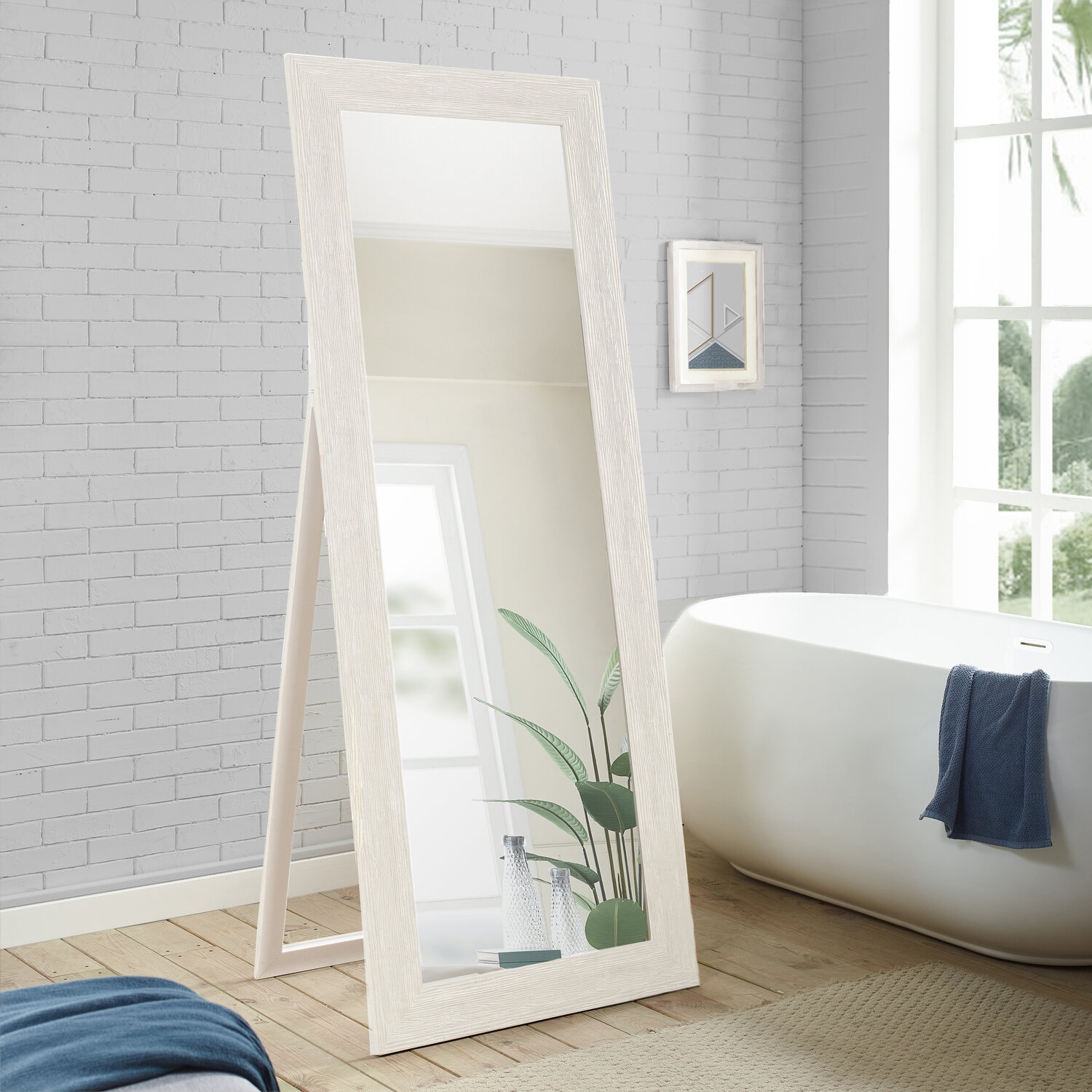 Johntel Tall Freestanding Full Length Mirror Full Length Floor Mirror Body Mirror Living Room Mirror