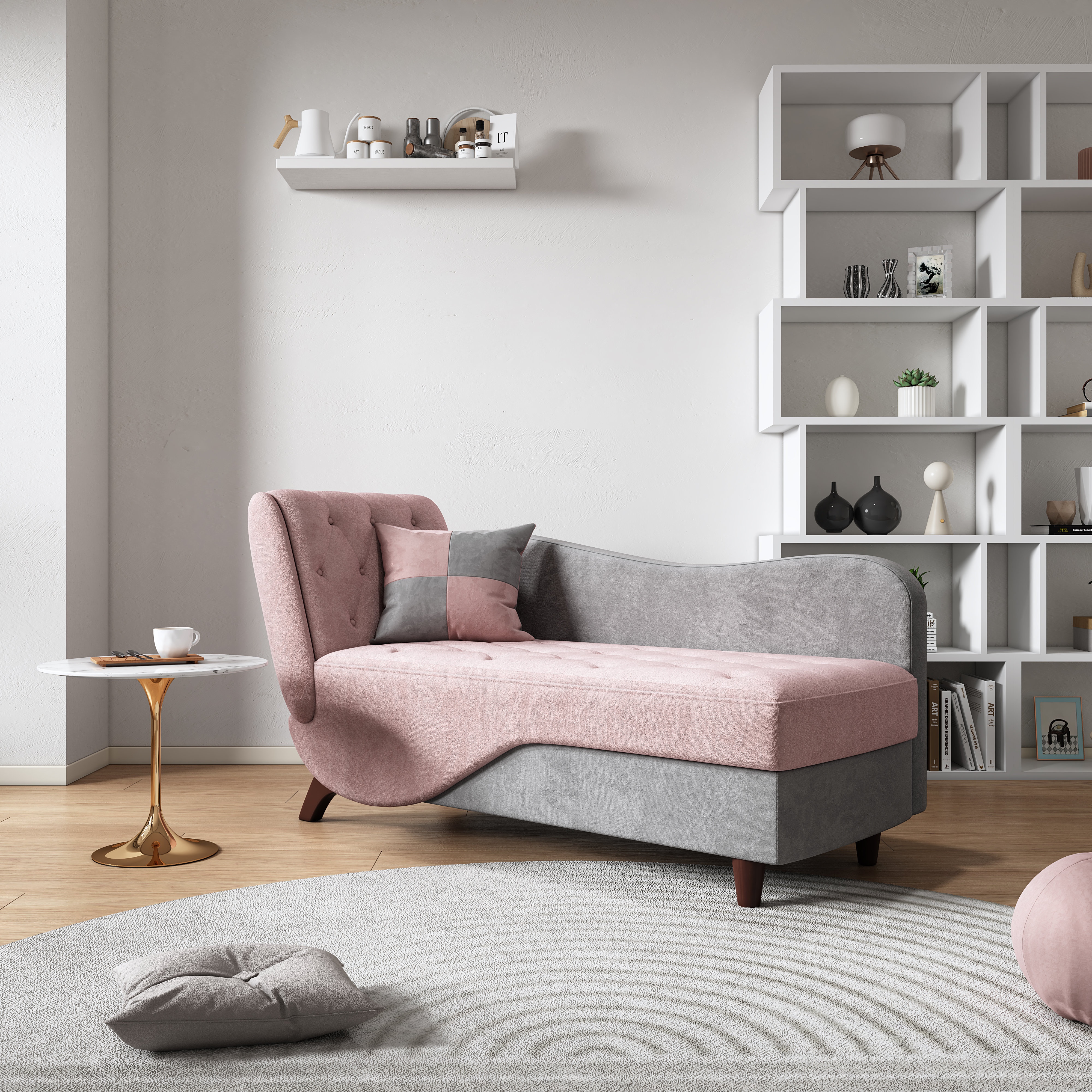 Joumana 54.7" W Velvet Small Adjustable Loveseat Sofa