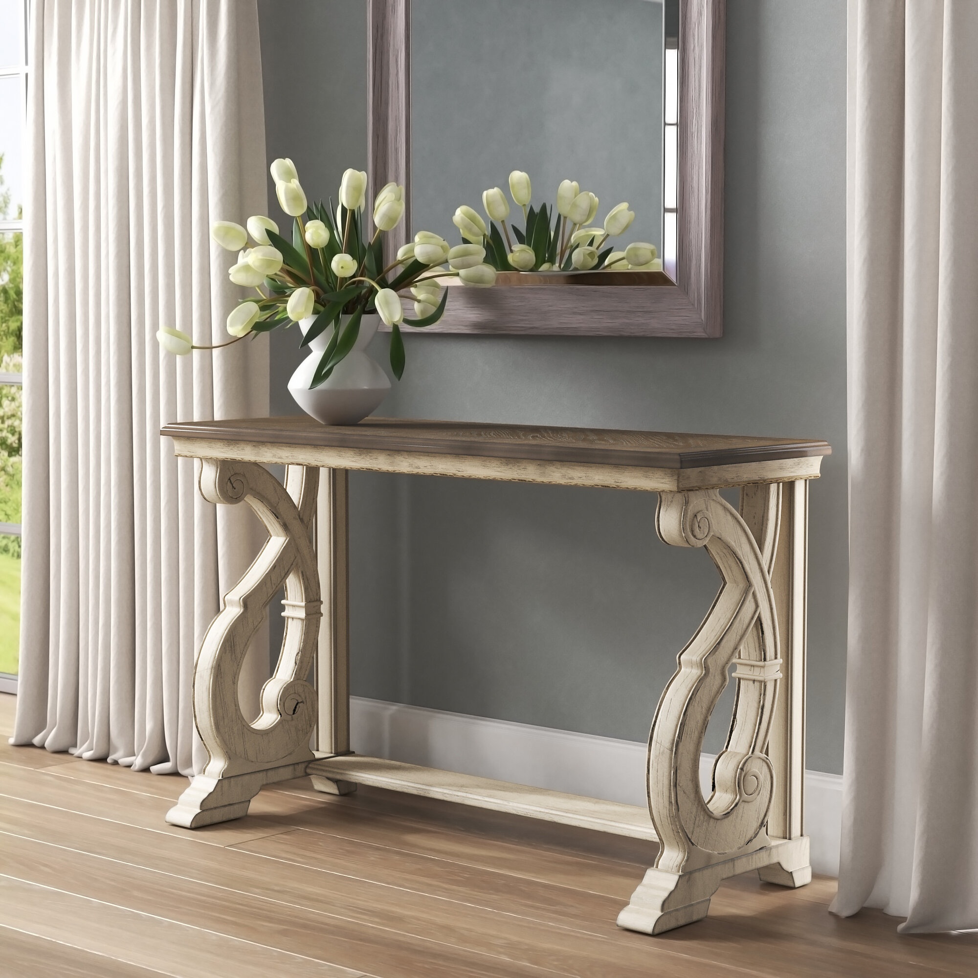 Shabby Chic Console Table - VisualHunt