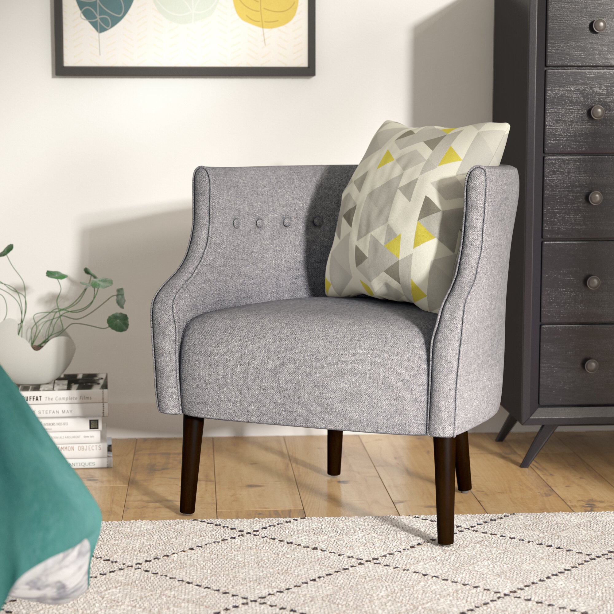 Kamdyn Upholstered Barrel Chair