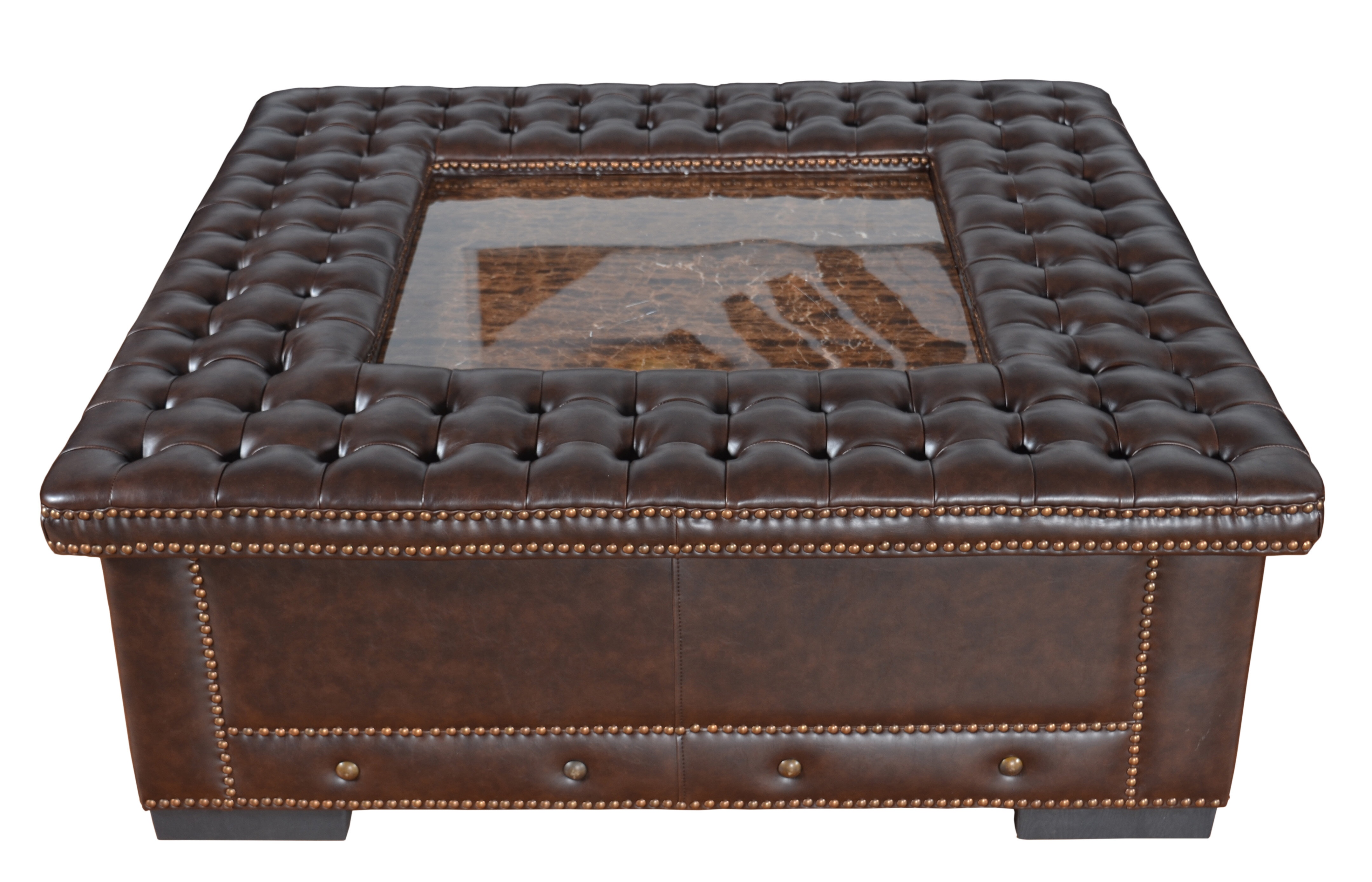 Kameron Vegan Leather Ottoman