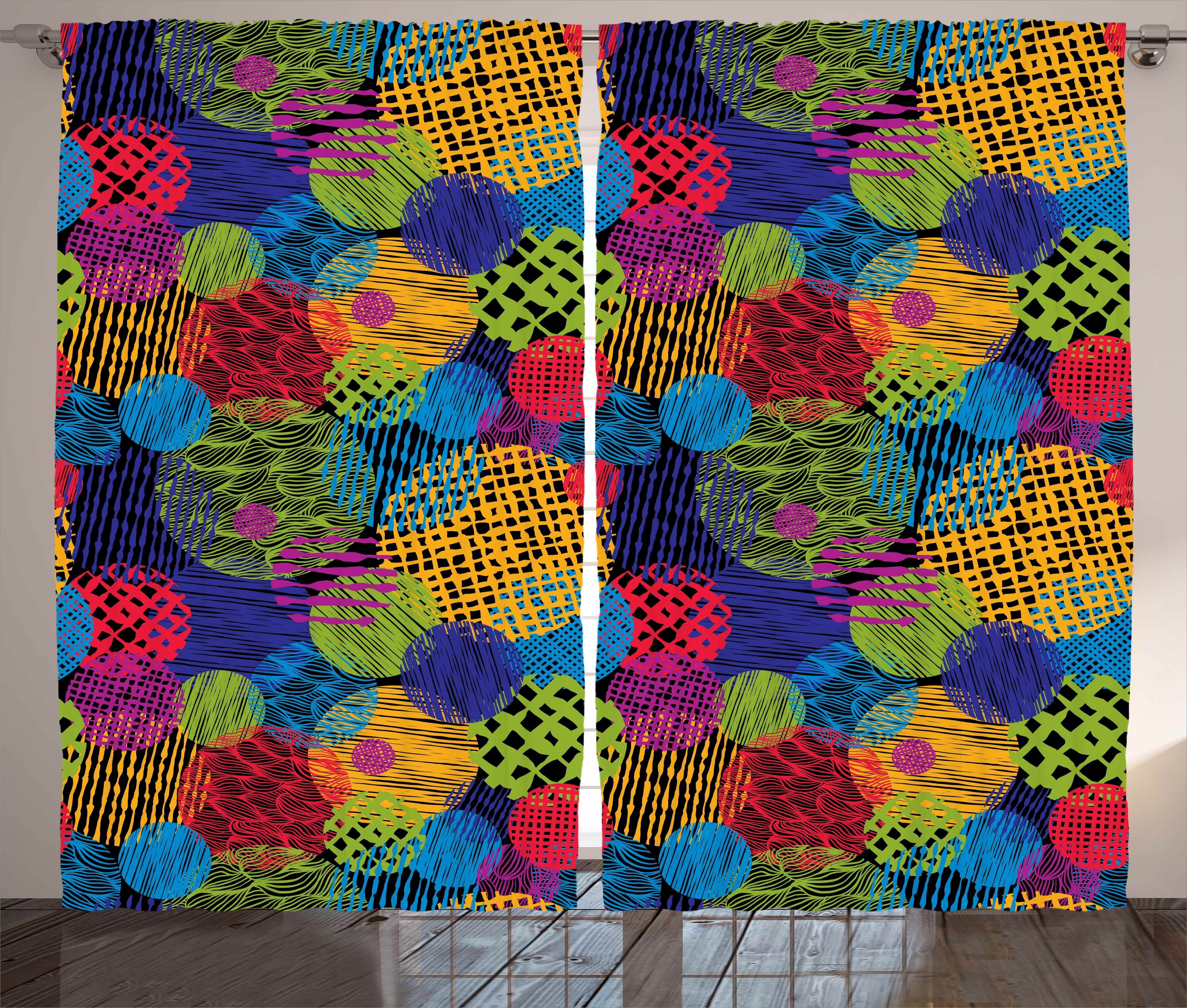 Karalyne Polyester Semi-Sheer Curtain Pair