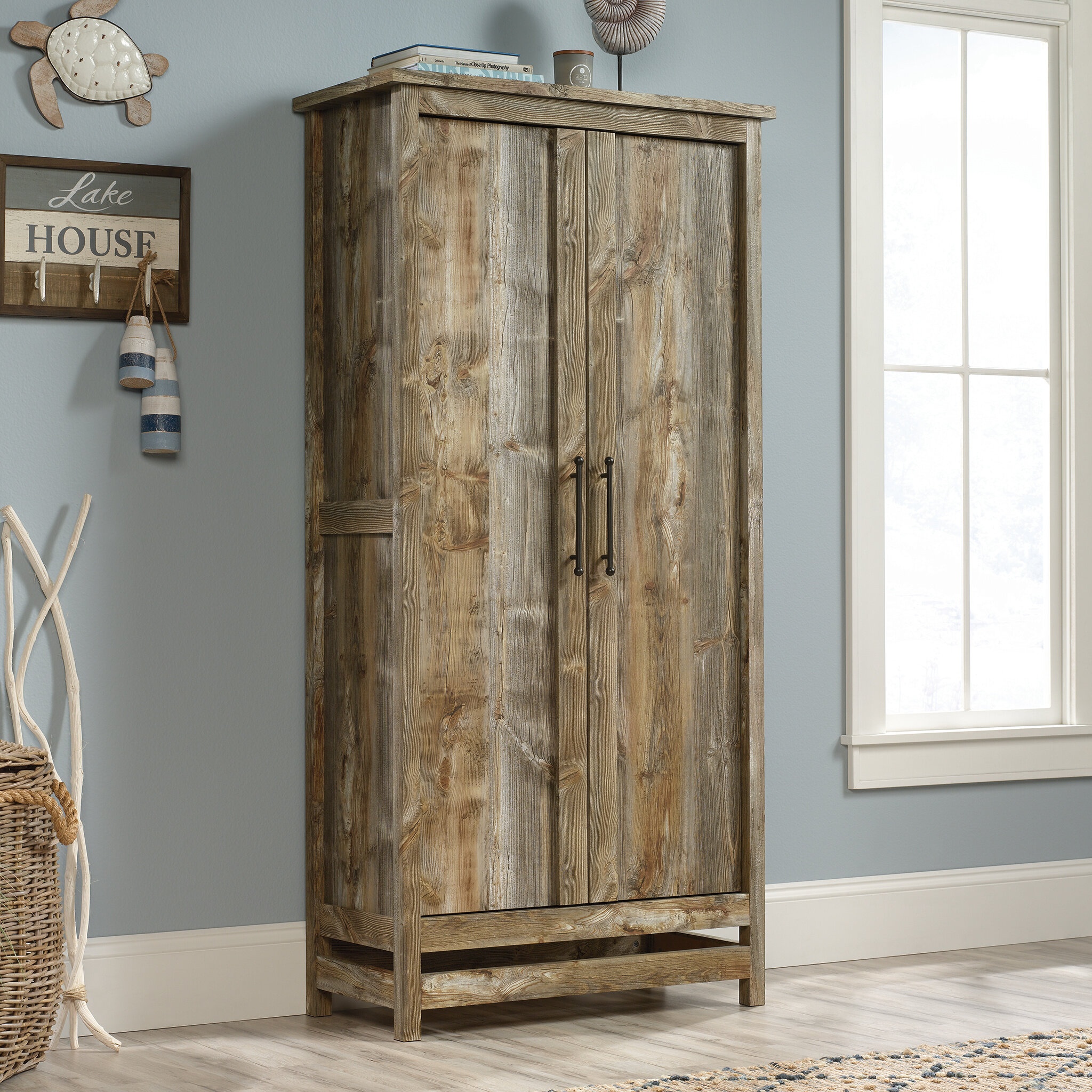 Karn 35.25'' Wide 6 - Shelf Storage Cabinet