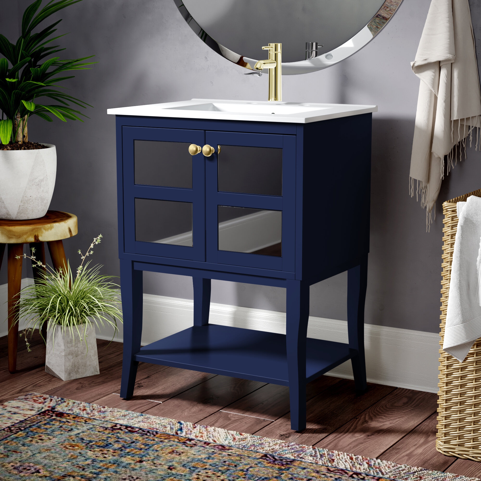 Katniss 24.38" W Single Bathroom Vanity Set