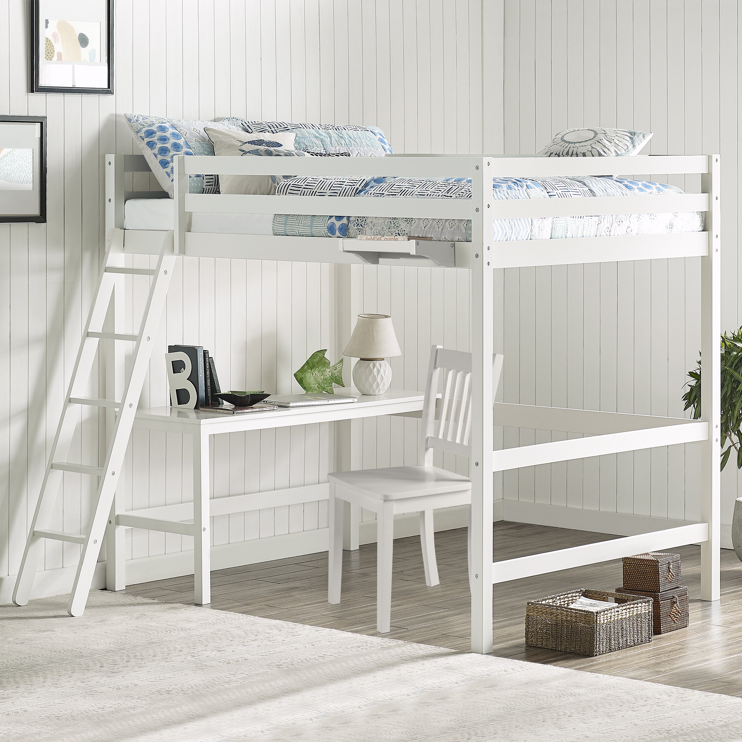 Kehl Full Platforms Loft Bed with Built-in-Desk by Viv + Rae™