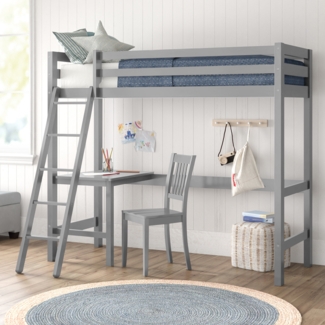 Kehl Twin Loft Bed with Built-in-Desk by Viv + Rae™