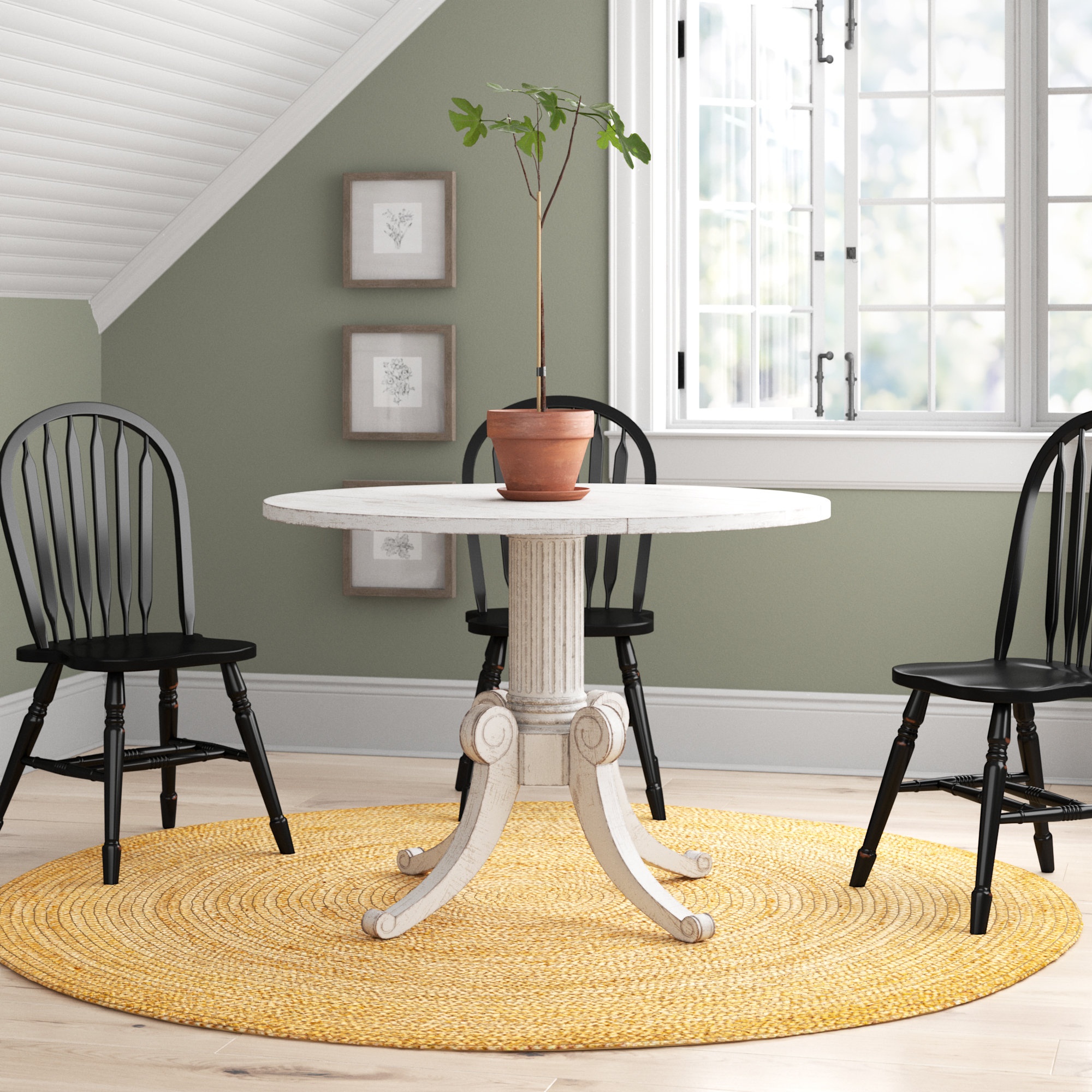 Round White Table VisualHunt