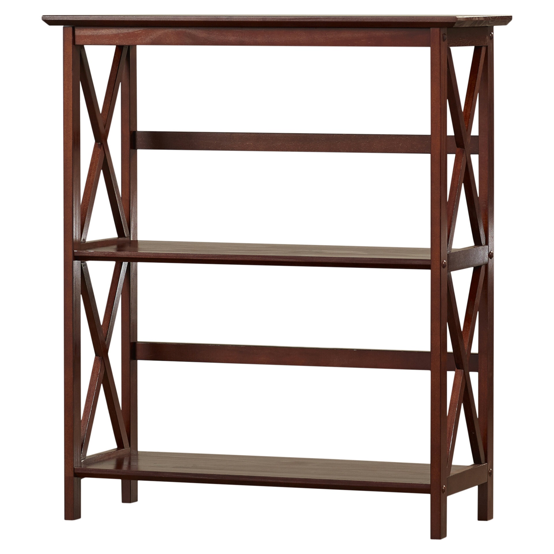 Kettner 34'' H x 29.5'' W Solid Wood Etagere Bookcase