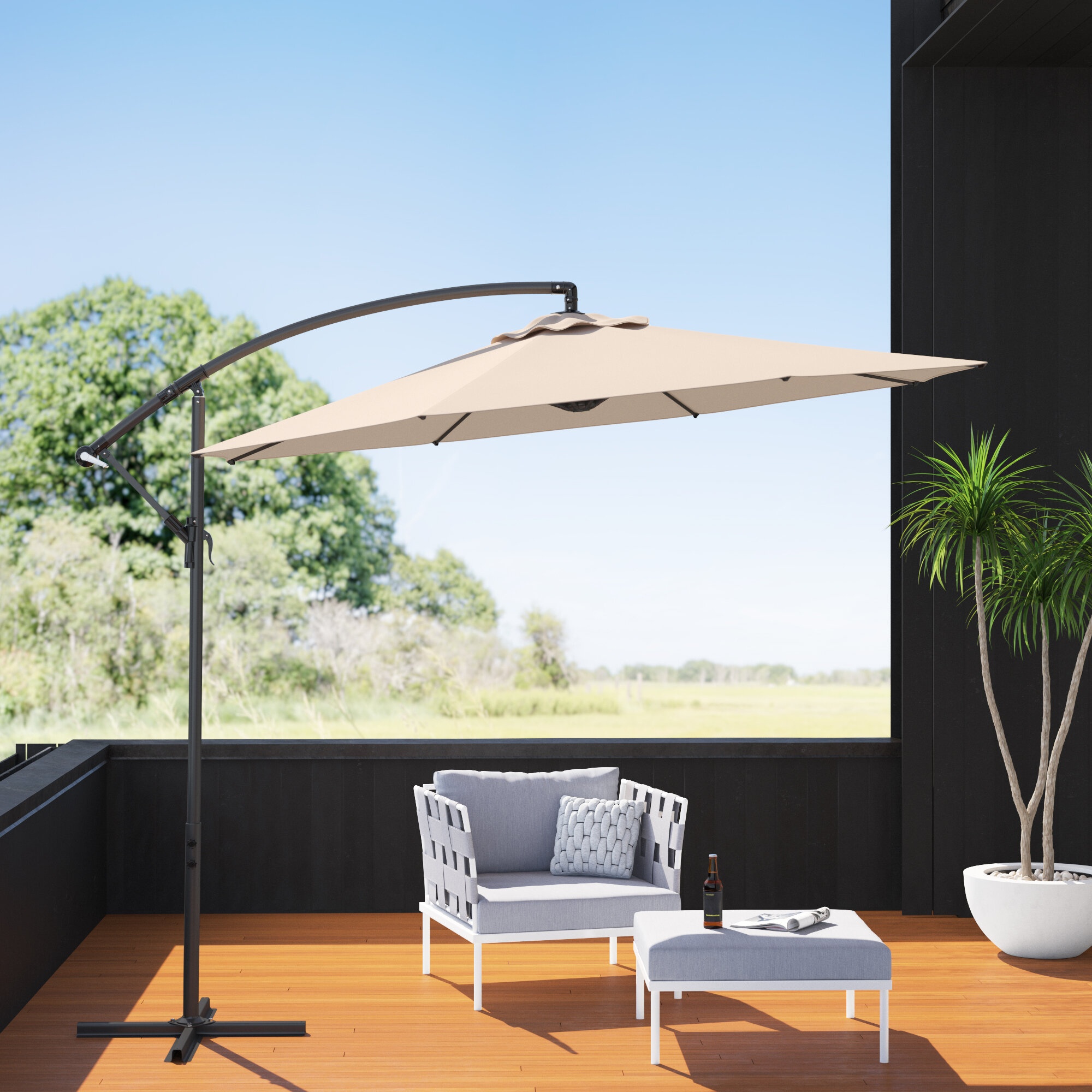 Kirk 120'' Cantilever Umbrella