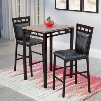 Kissner 2 - Person Bar Height Dining Set