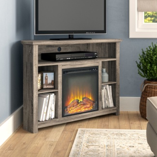 Kneeland TV Stand for TVs up to 50" with Fireplace Included