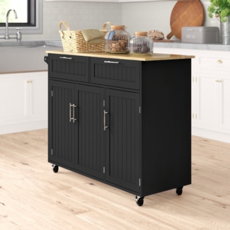 Kohn 47.75'' Wide Rolling Kitchen Island