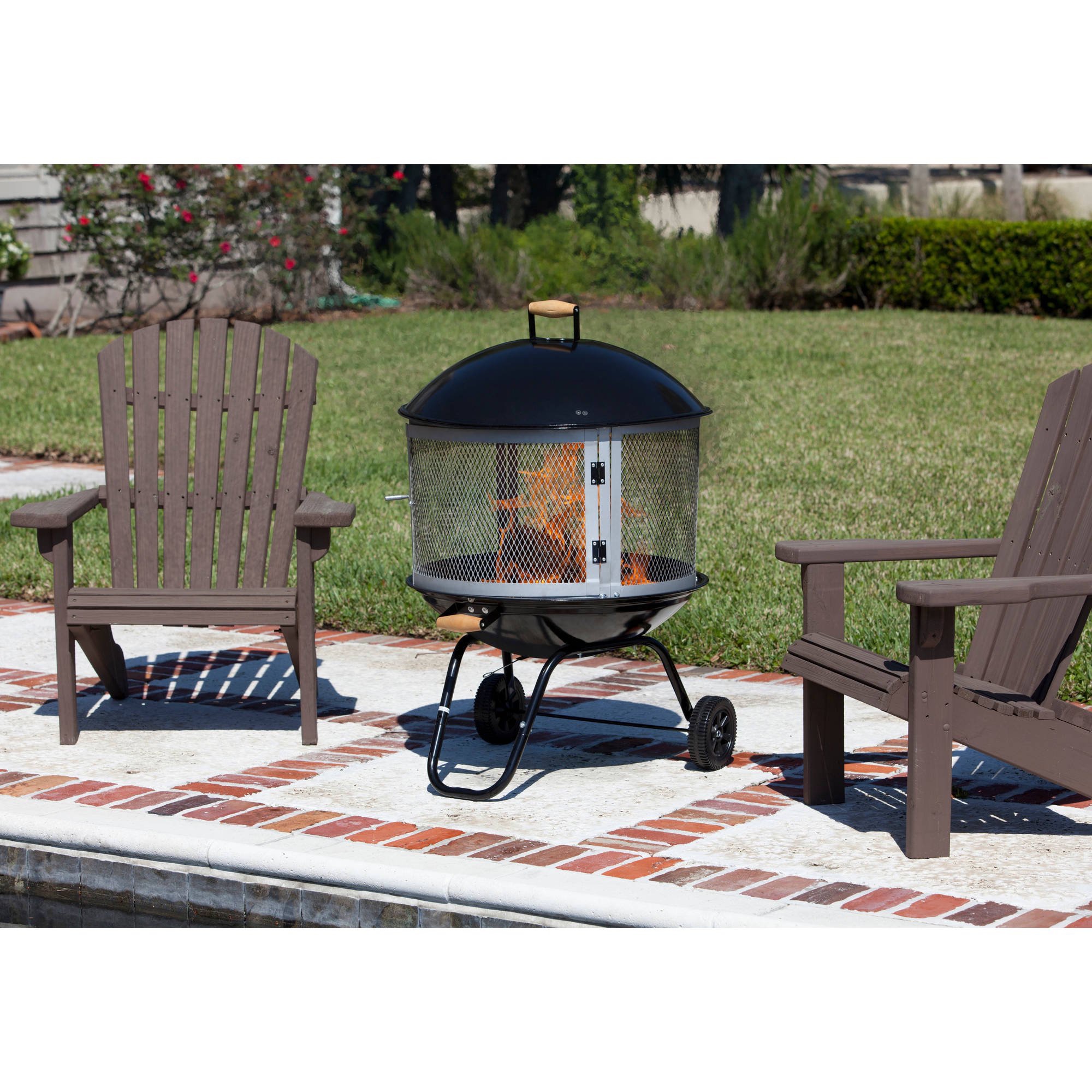 Kovaleski 46'' H Stainless Steel Wood Burning Outdoor