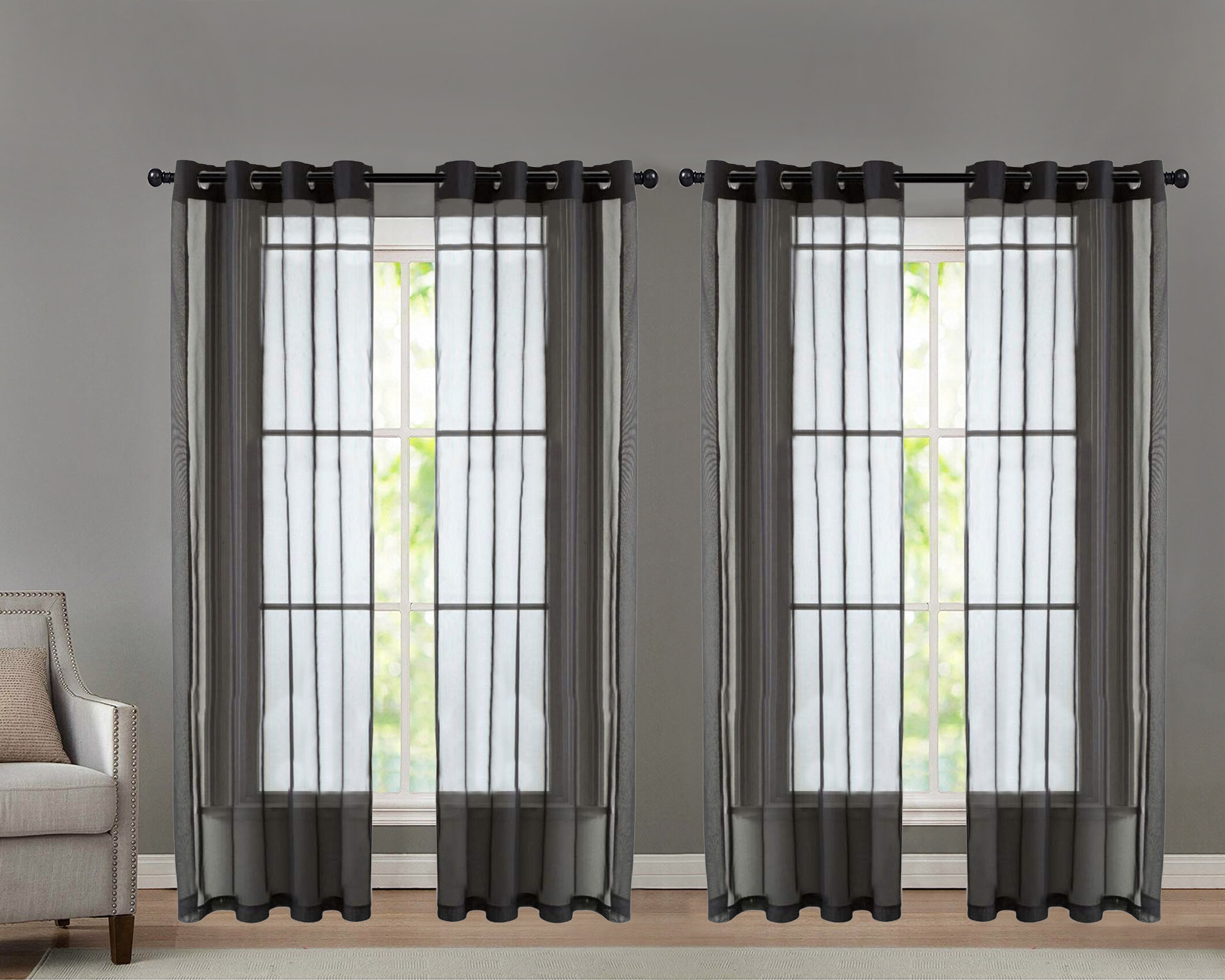 Krenzke Polyester Sheer Sliding Panel