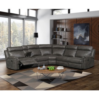 Kuo 7 - Piece Upholstered Reclining Sectional