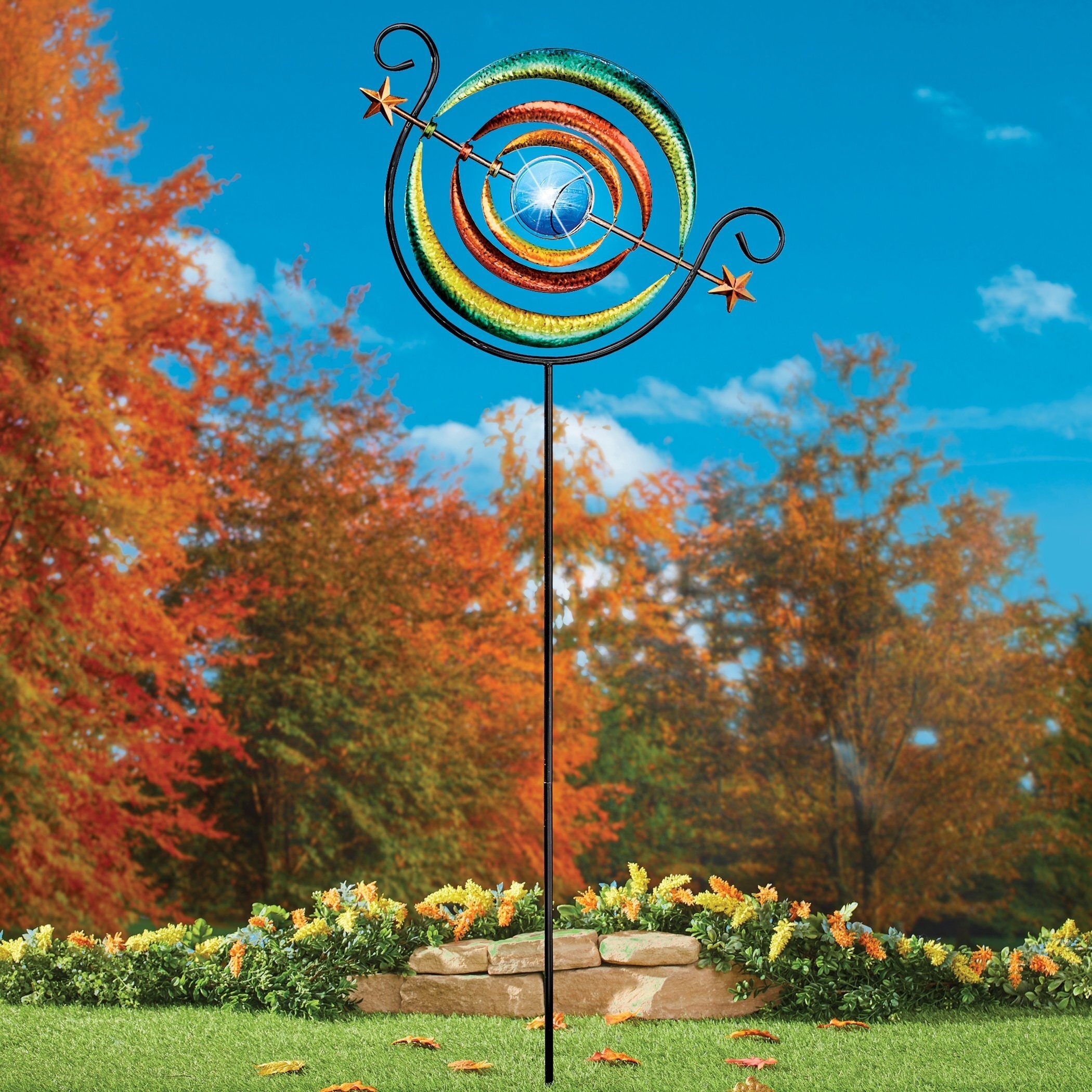 Vp Home Kinetic 3d Metal Outdoor Garden Decor Wind Spinner