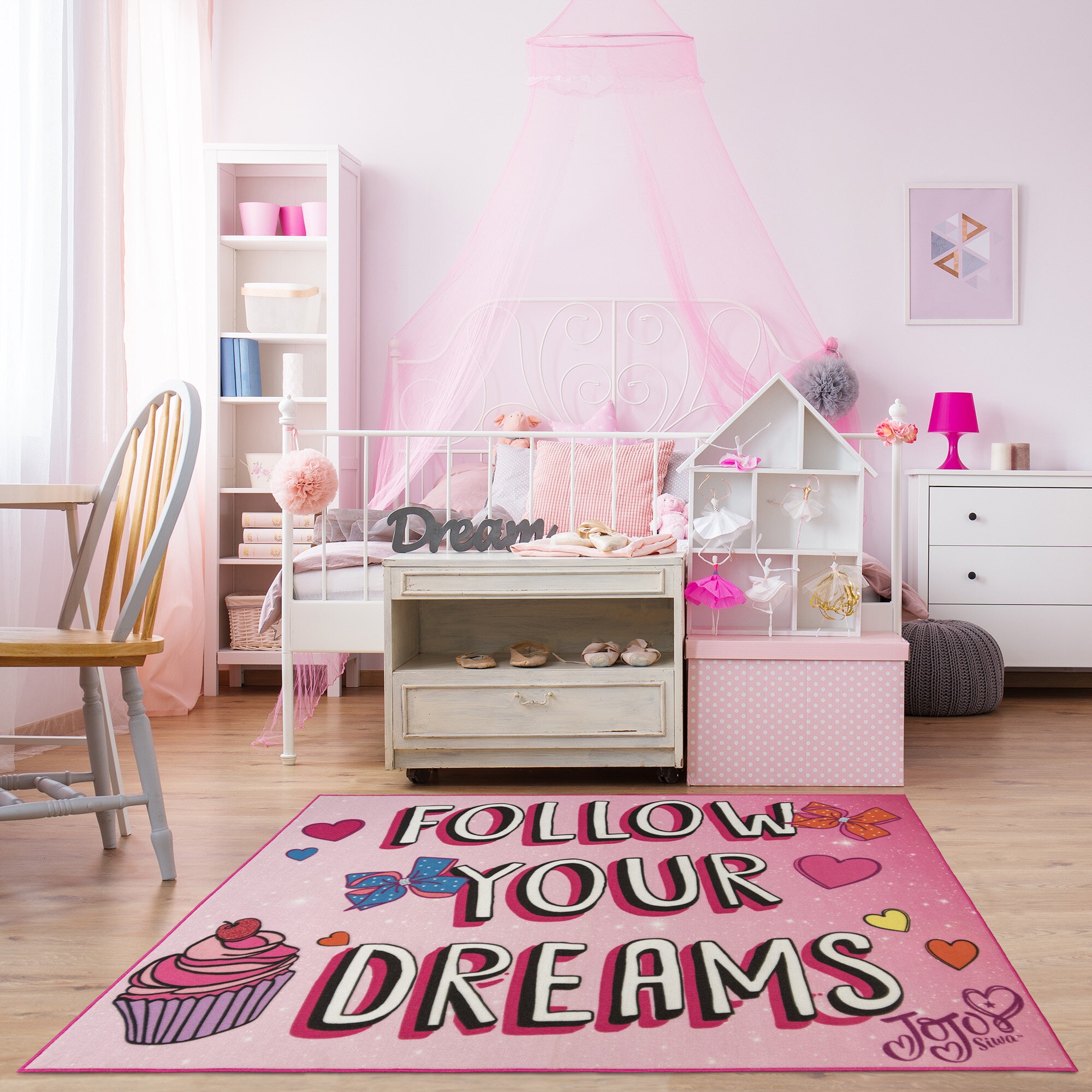 Laduke Performance Pink Rug