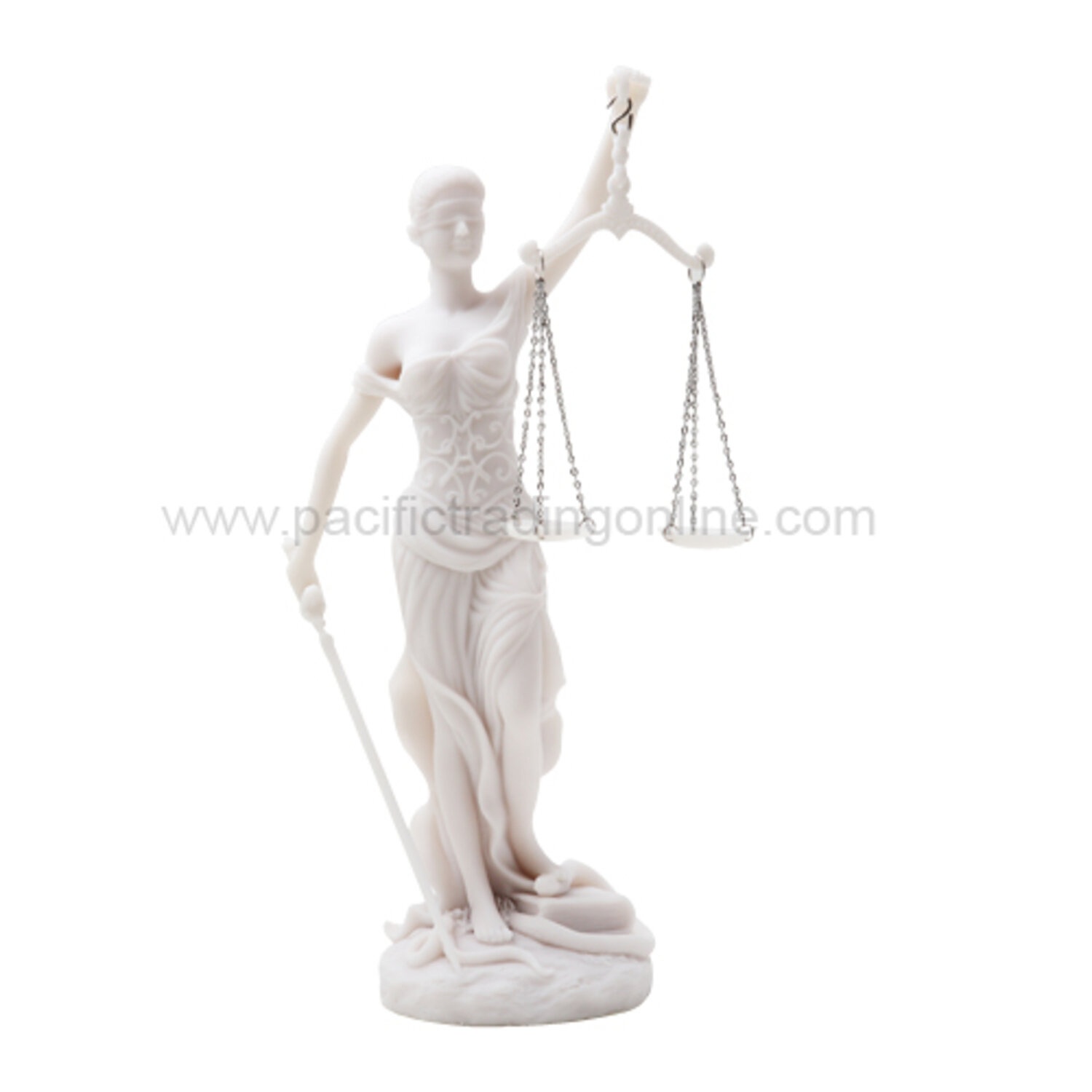 Lady Justice Justicia Law Scale Figurine