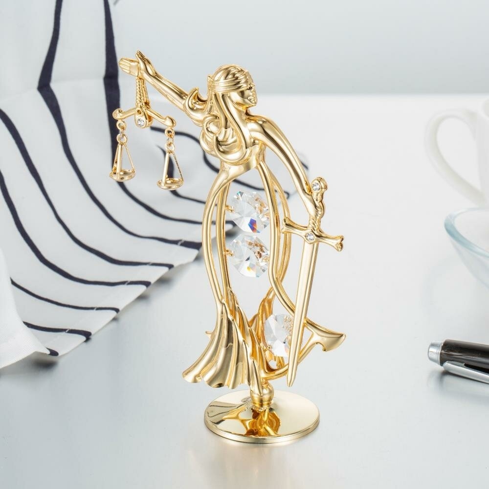 Lady of Justice Holiday Shaped Ornament