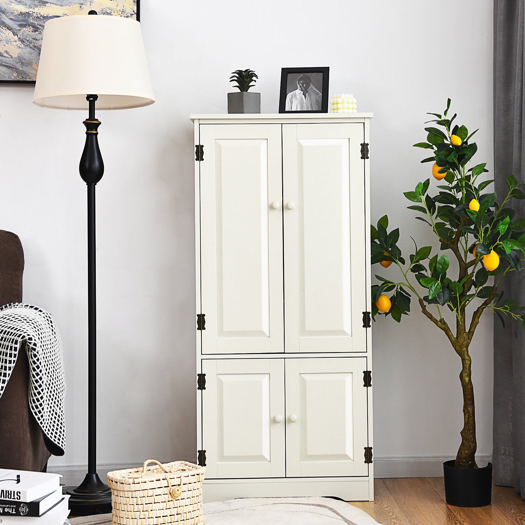 Lago Vista 22'' Wide 4 - Shelf Storage Cabinet