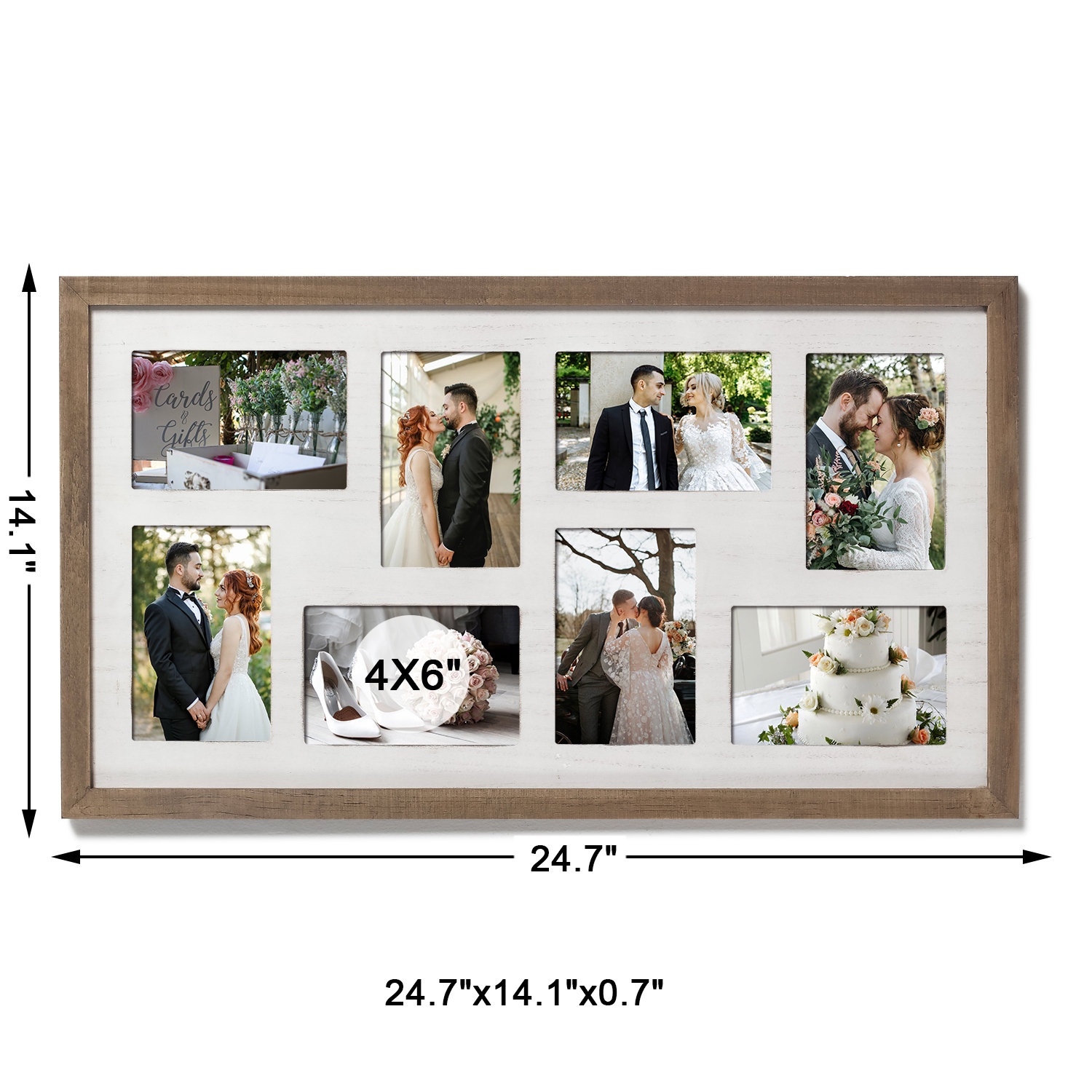 SONGMICS Collage Picture Frames, 4x6 Picture Frames Collage for