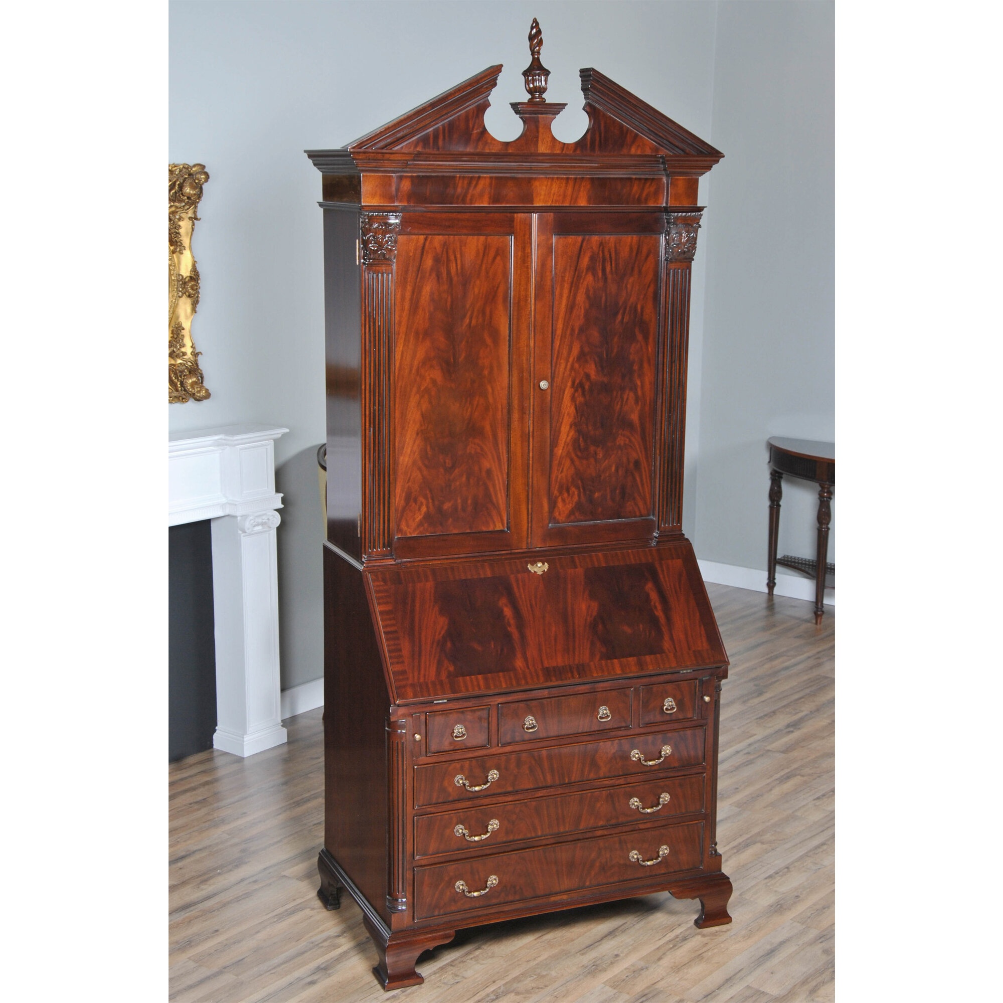 Large Mahogany Secretary Desk