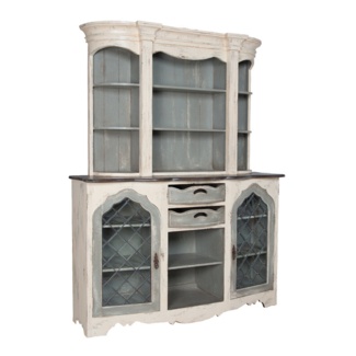 Lavande 92'' Tall Solid Wood Accent Cabinet