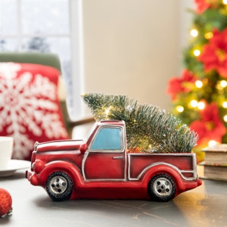 Red Truck With Christmas Tree - VisualHunt