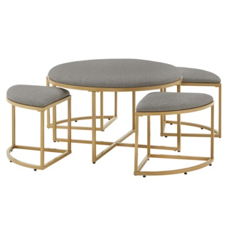 Coffee Table With Stools - VisualHunt