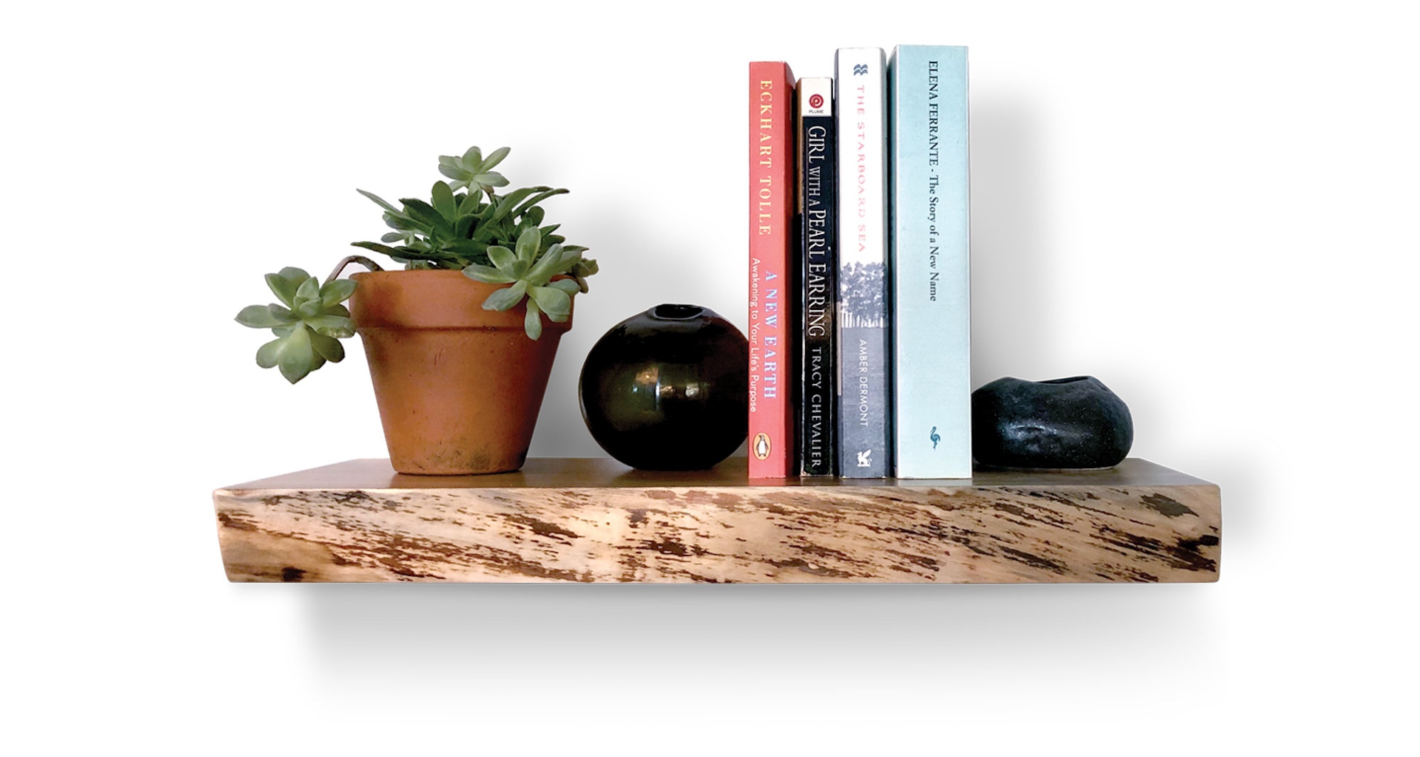 Live Edge Maple/Sycamore Floating Shelf