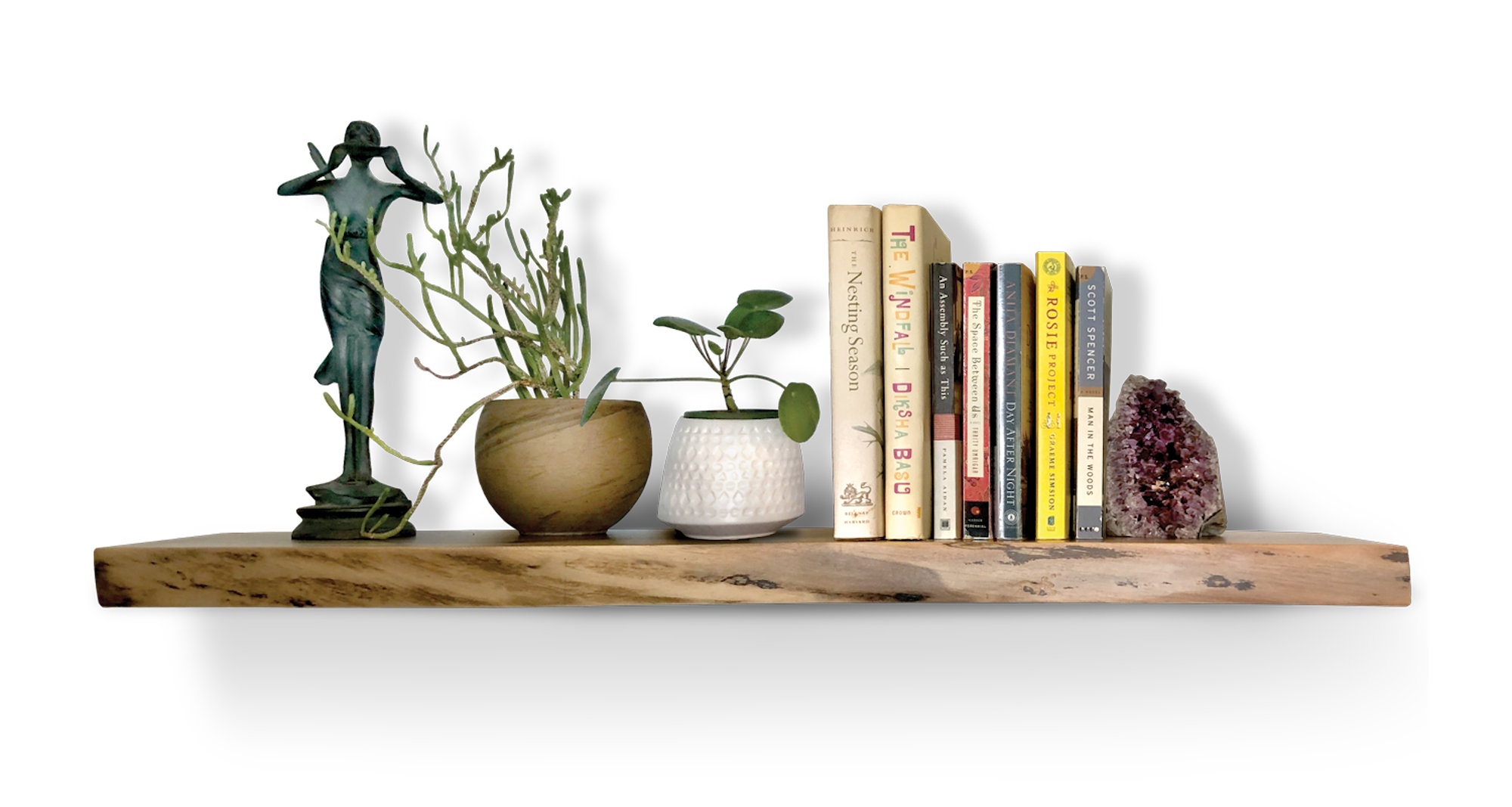 Live Edge Walnut Floating Shelf