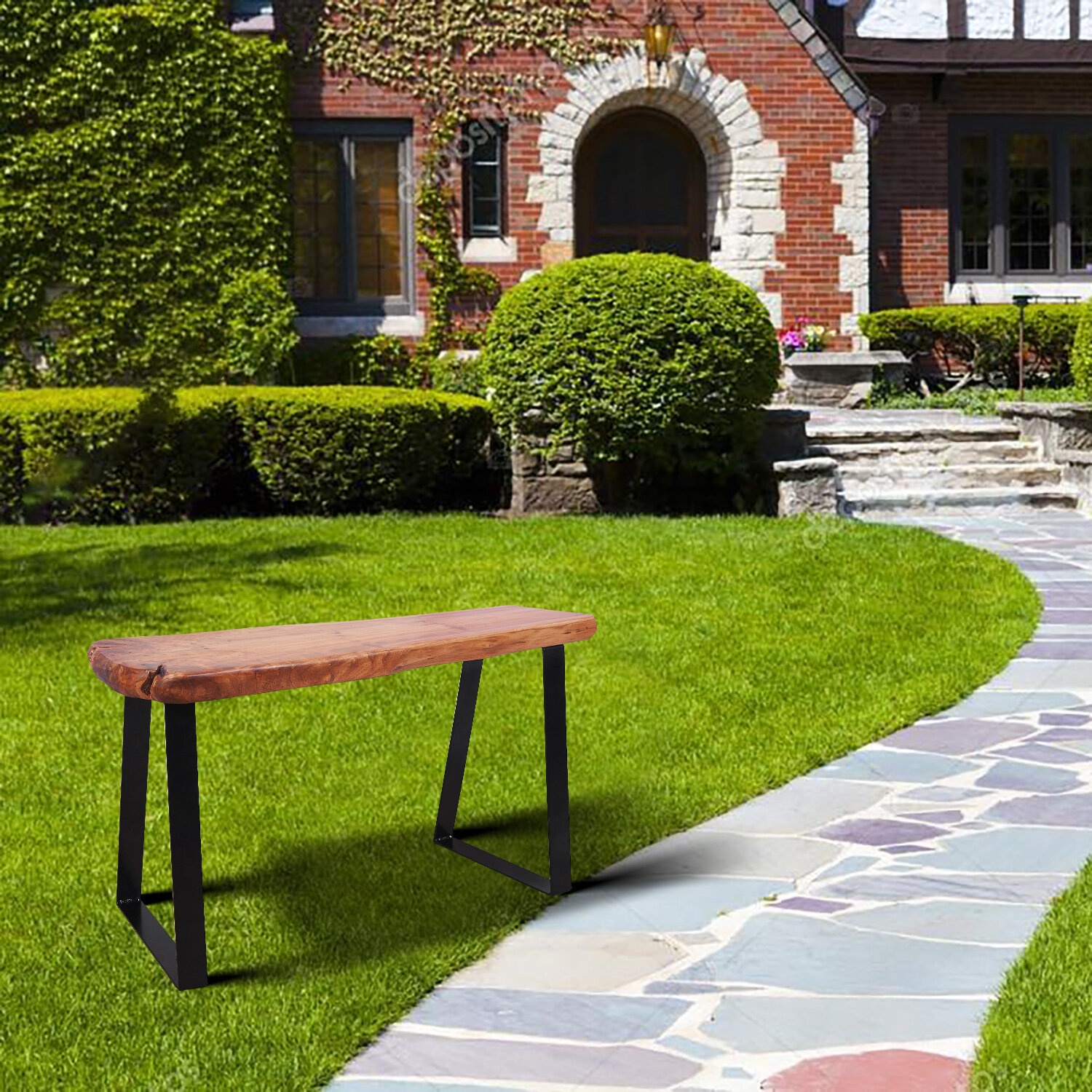 Live Edge Wood Bench