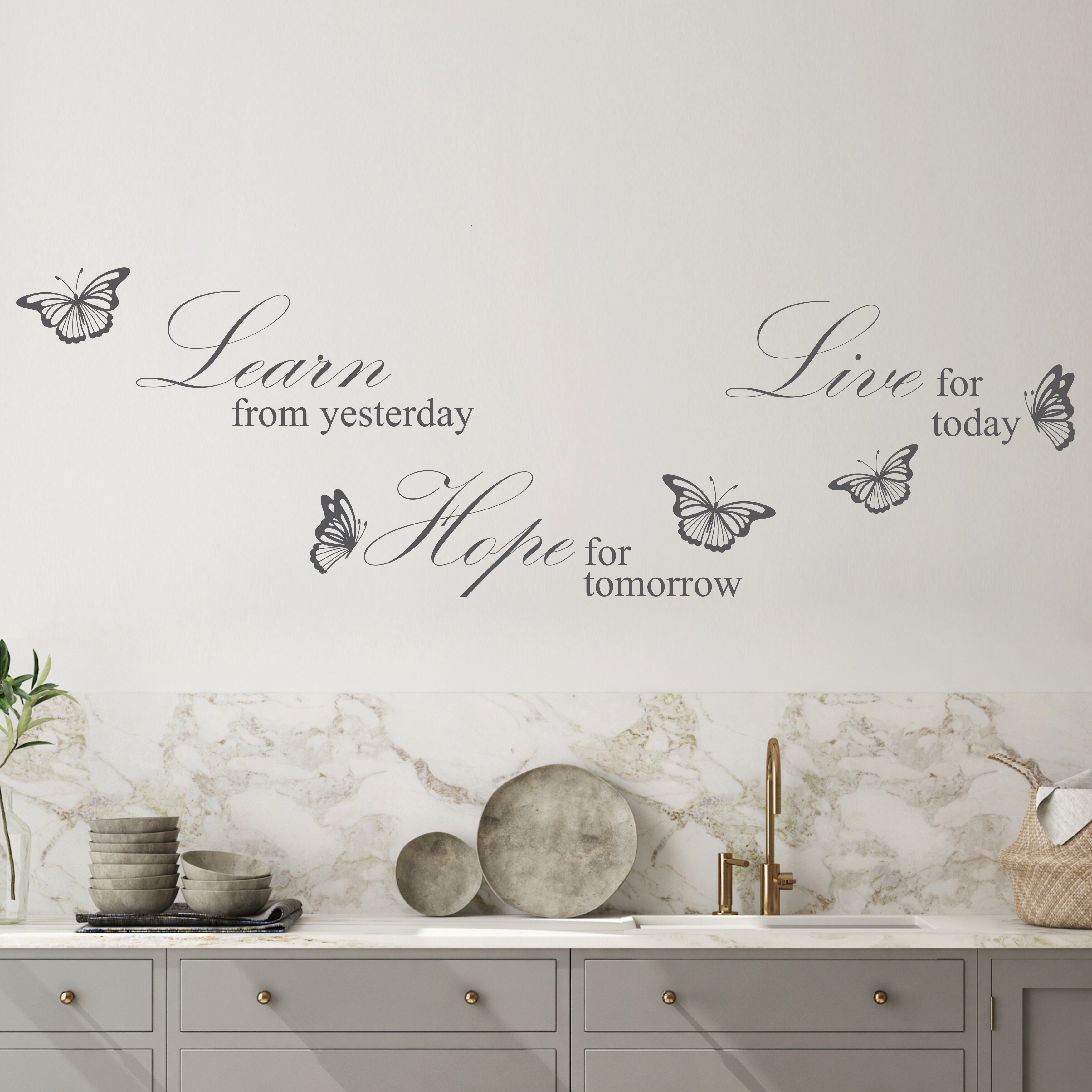 aooyaoo Acrylic Mirror Wall Stickers (Silver ,10 Pcs)