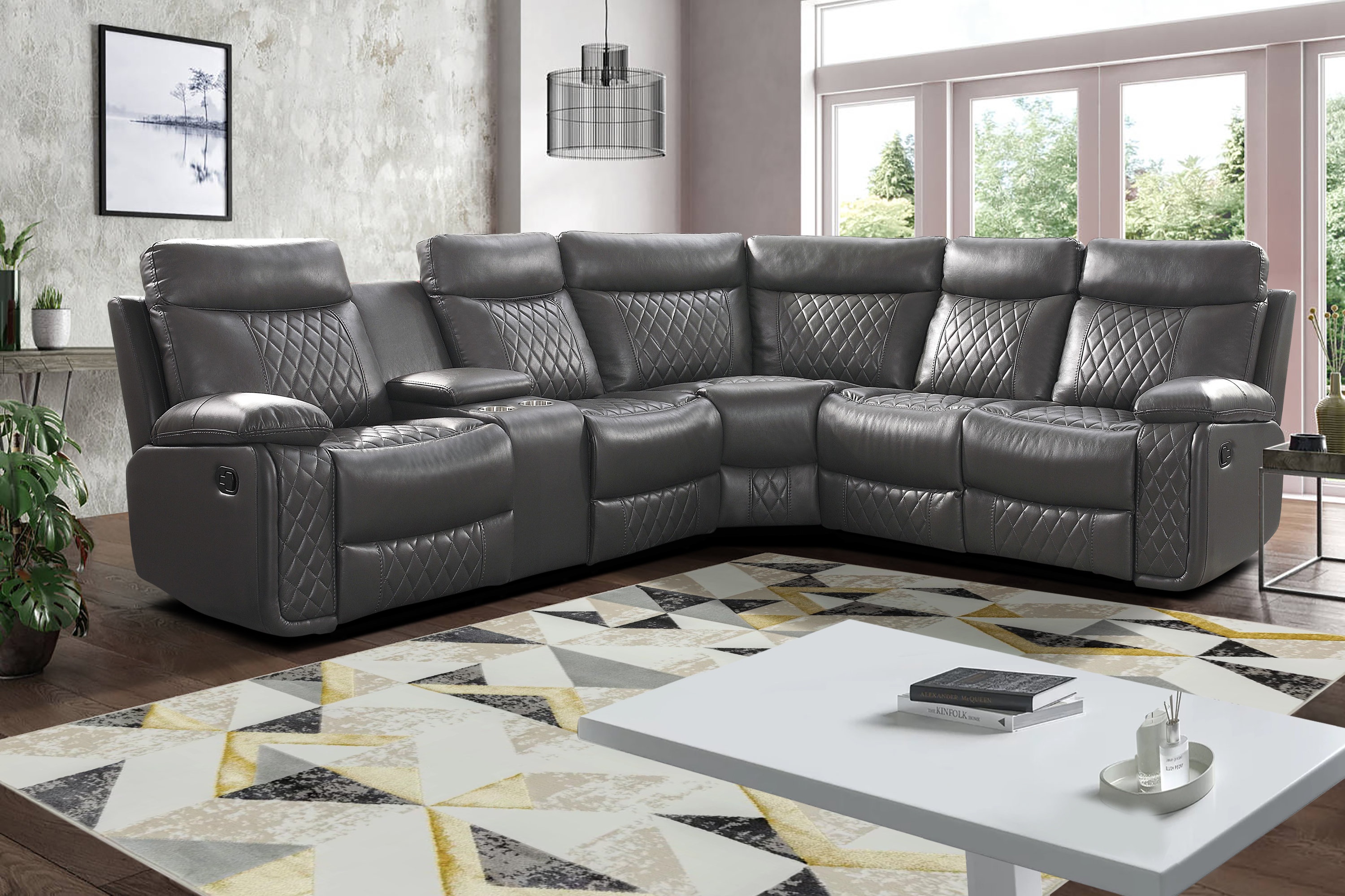 Longvale Vegan Leather Sectional