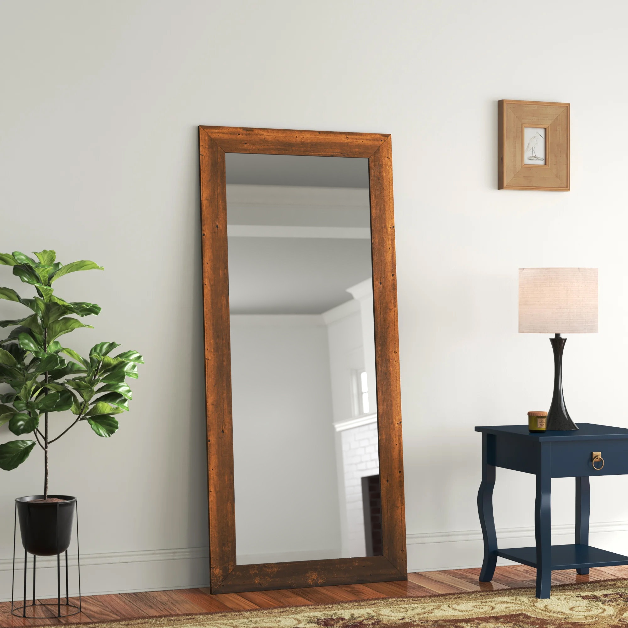 Lundeen Rectangle Wood Mirror