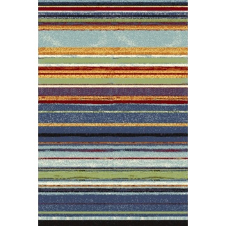 Machine Washable Non-Slip Vintage Striped Area Rug For Living Room, Hallway Runner, Entryway Rug