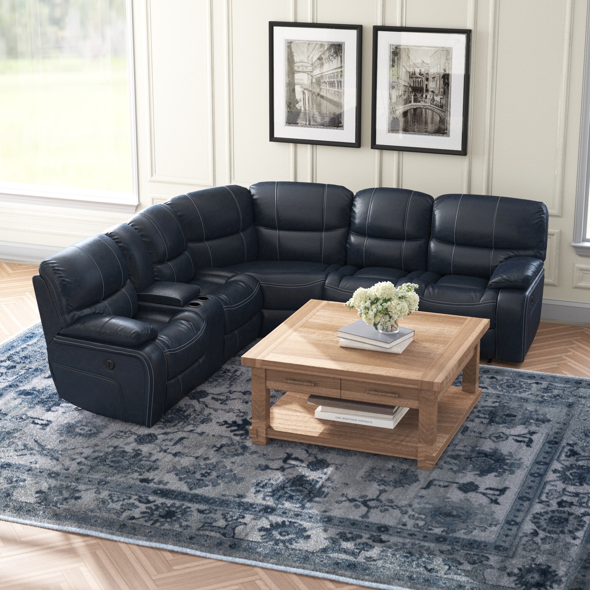 Maconay Vegan Leather Sectional
