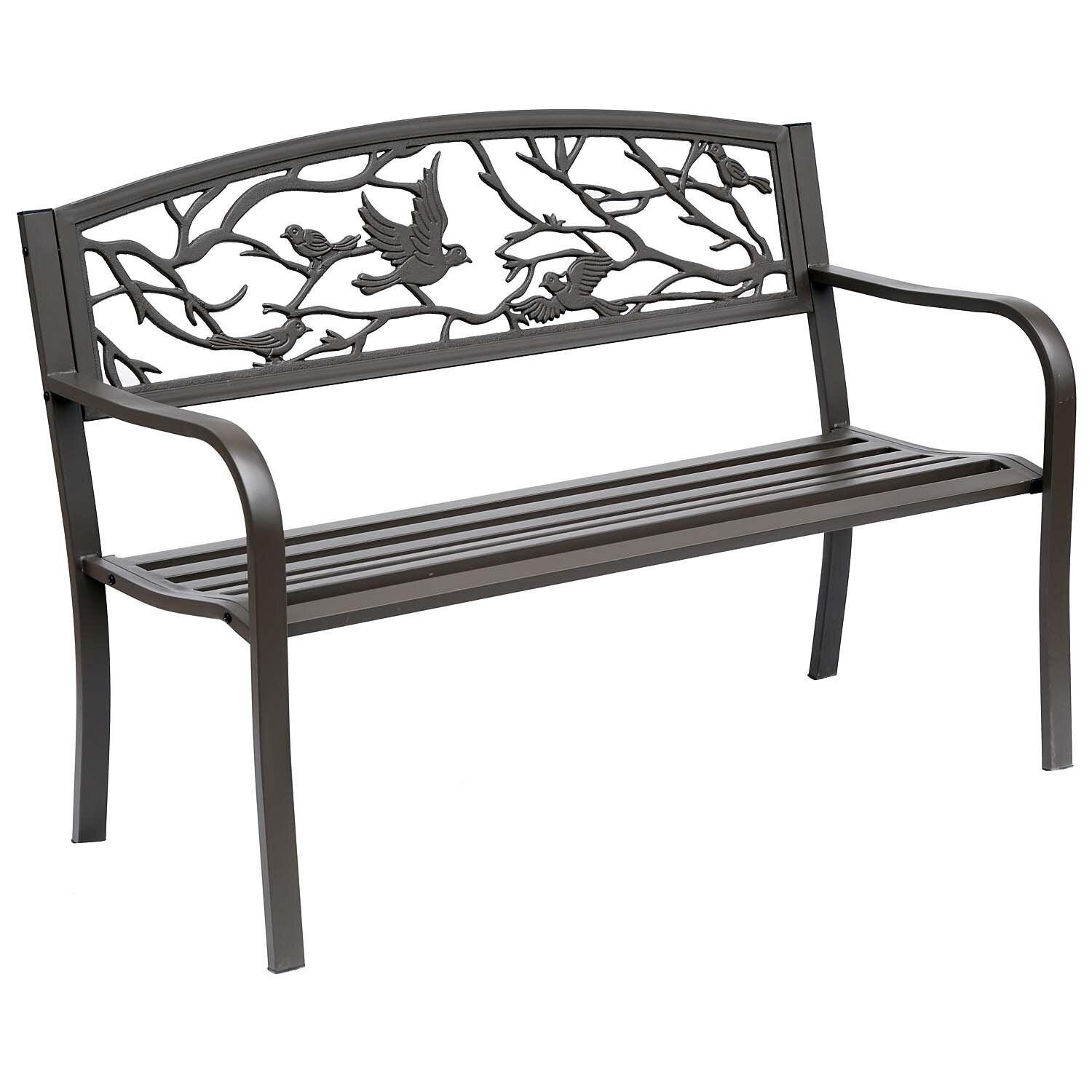 Madeline Metal Outdoor Bench