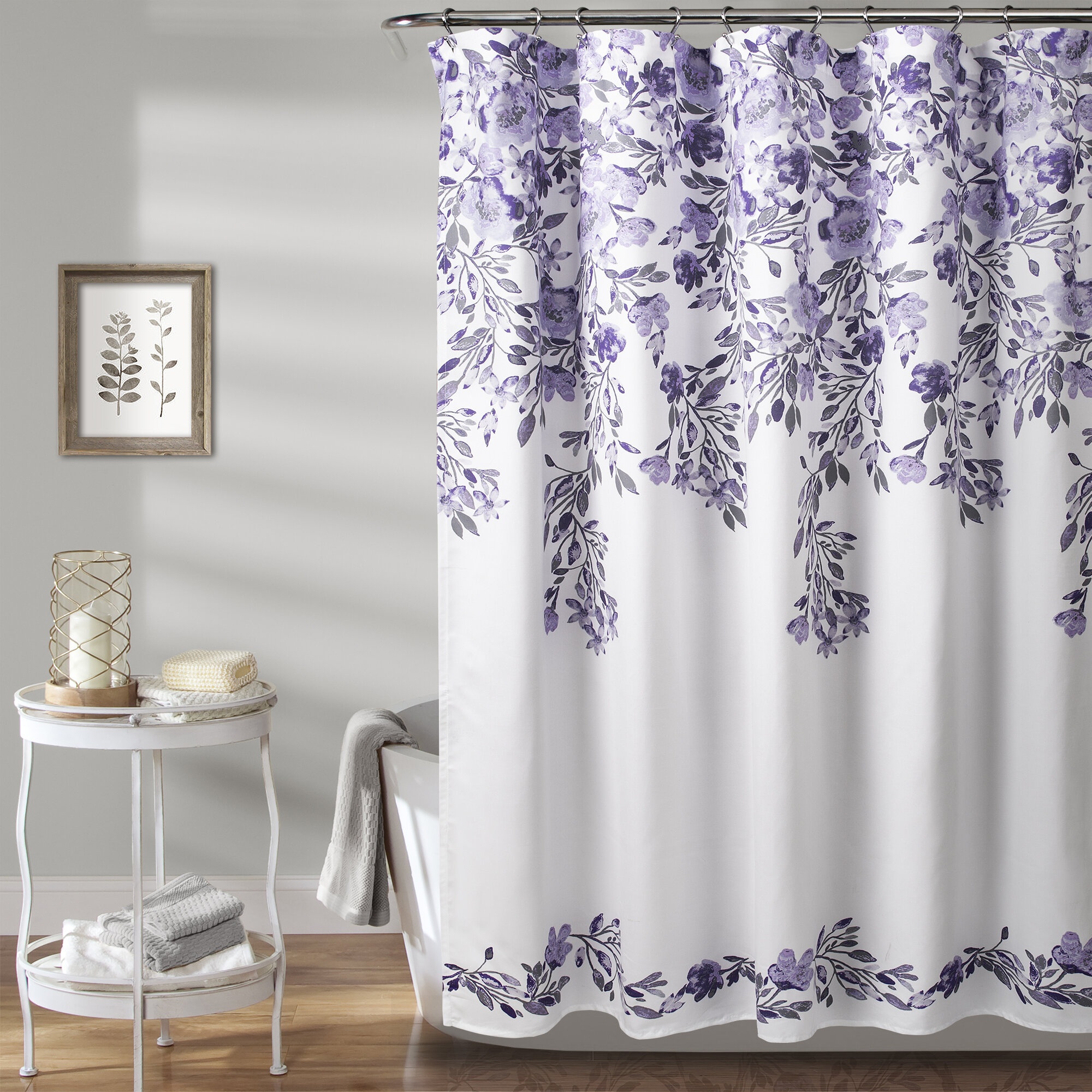 Mahmud Floral Single Shower Curtain