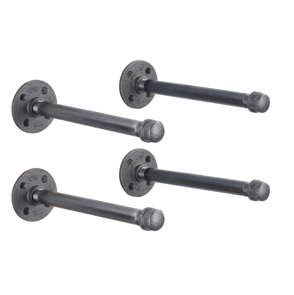 Malti Heavy Duty Industrial PipeShelf Bracket Kit - 4 Pack
