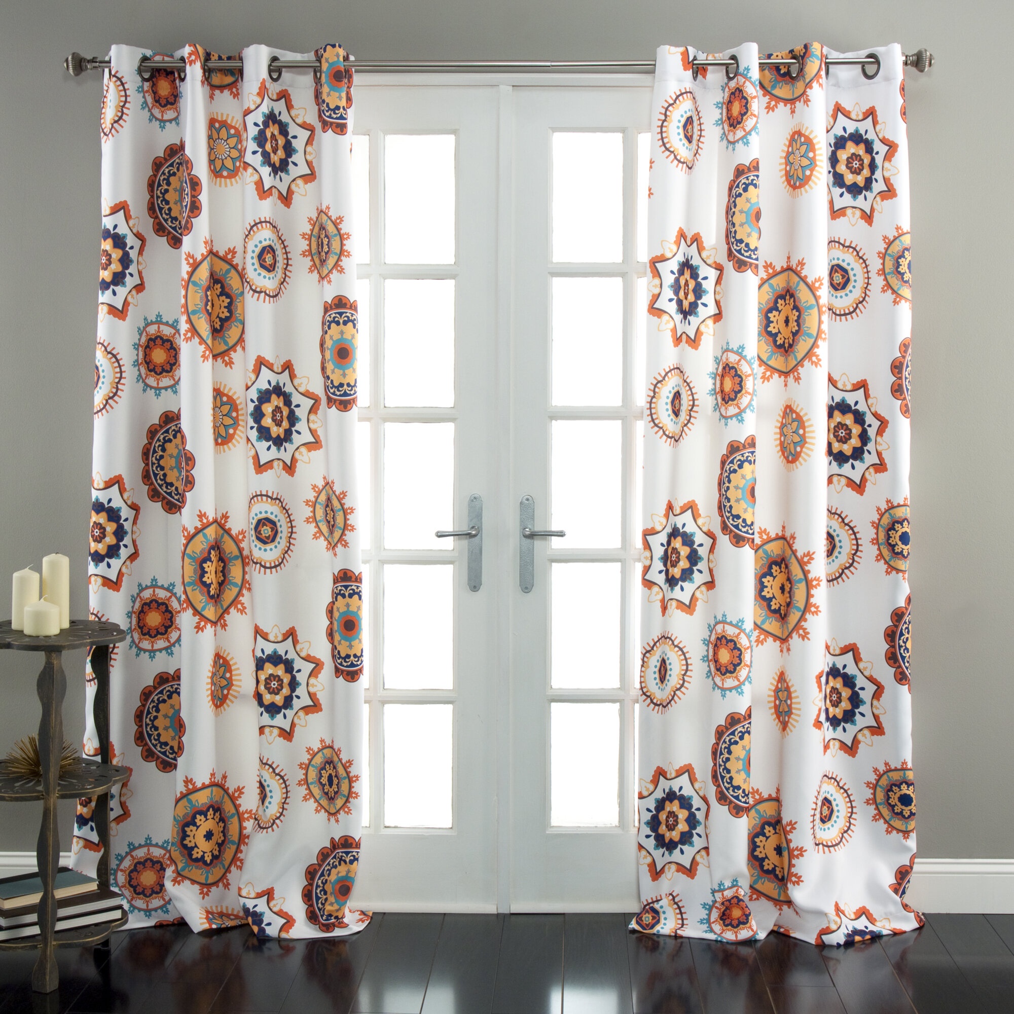 Marcelino Polyester Room Darkening Curtain Pair