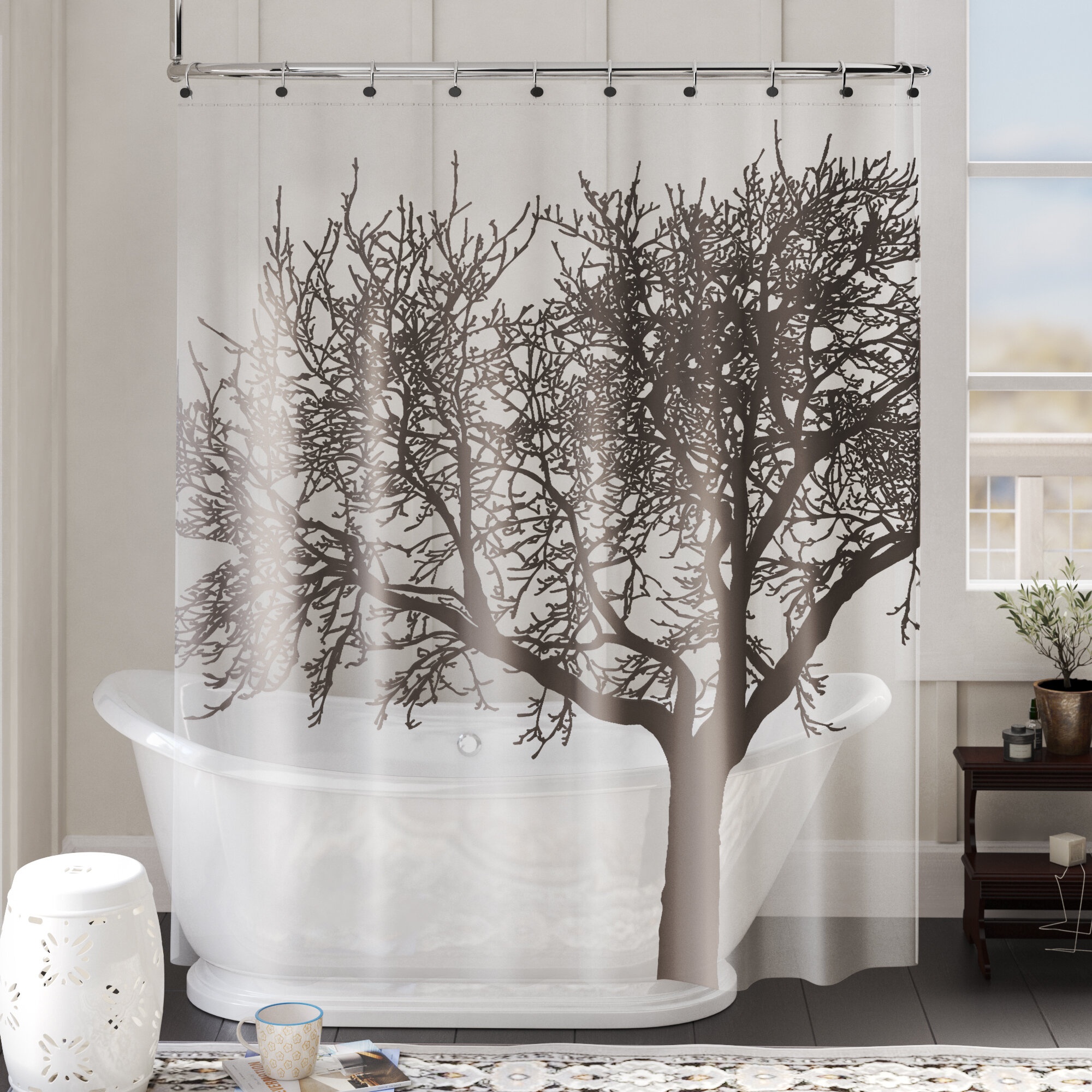 Maspeth EVA 5G Tree Vinyl Single Shower Curtain Liner