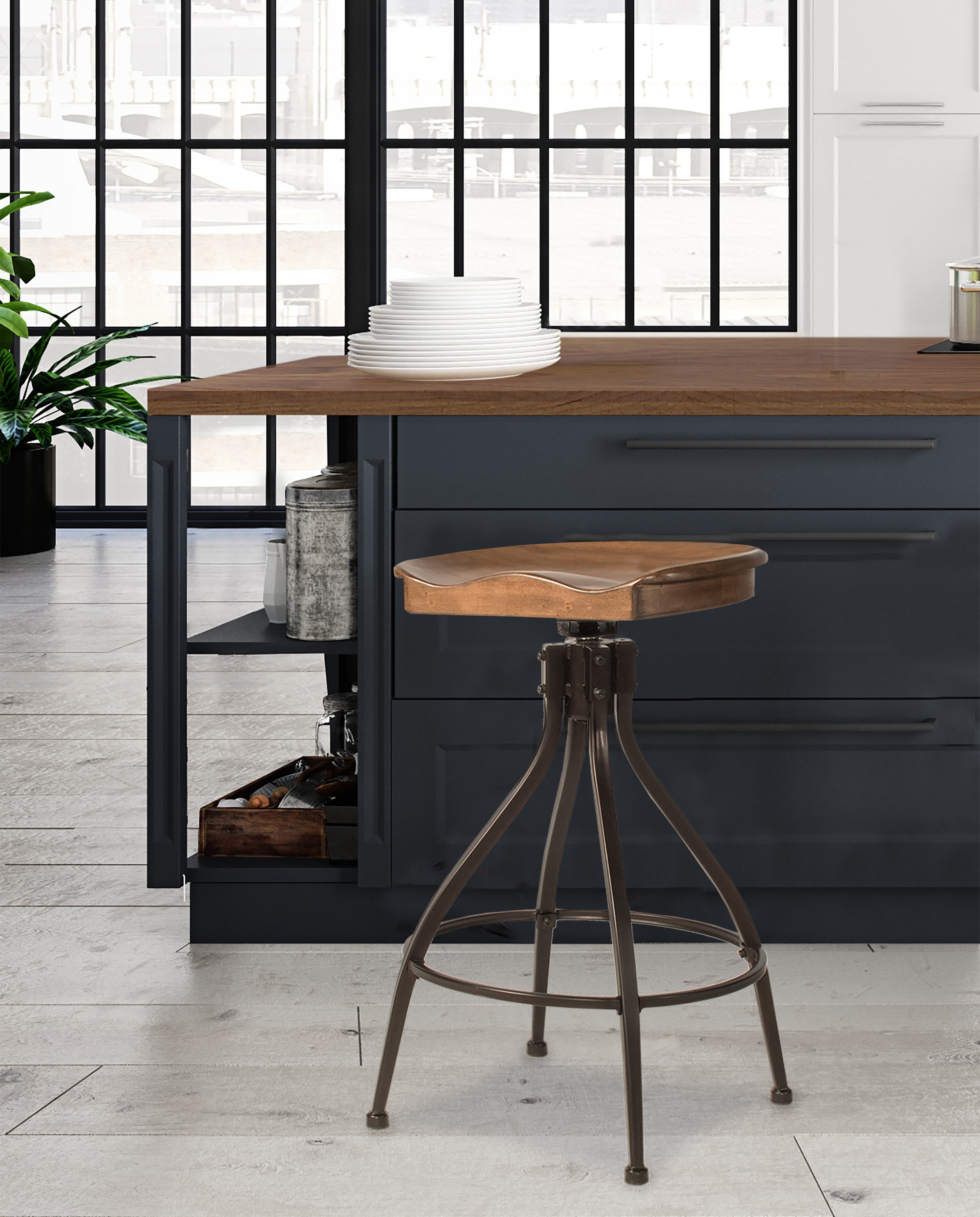 Mcmahan Adjustable Height Bar Stool