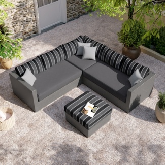 Metal 6 - Person Seating Group with Cushions