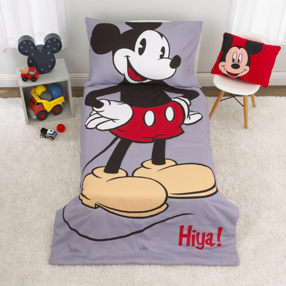 Mickey Mouse 4 Piece Toddler Bedding Set