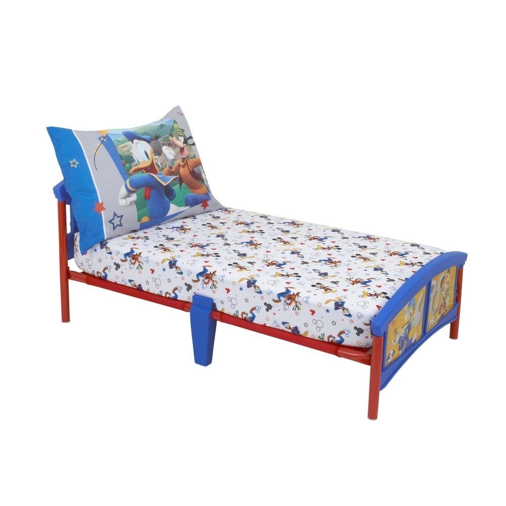Mickey Mouse Having Fun 2 Piece Toddler Bedding Set